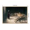 Daniel in the Lions Den 1892 by Briton Riviere Canvas Wall Art Print Framed
